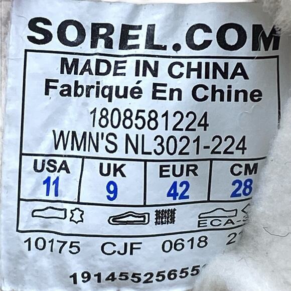 Sorel Women’s Joan Of Arctic Wedge II Brown Shearling Boots Size US 11 - Picture 10 of 10